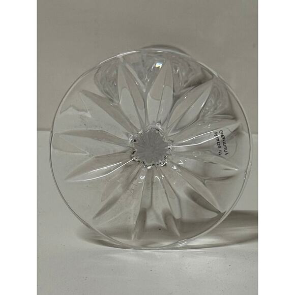 8" Lead Crystal One Inch Taper Candle Holder Pedastal Star. - Picture 3 of 3